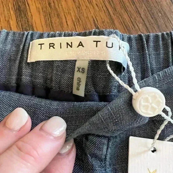 NWT Trina Turk Fulton Pull-On Pleated Pants-Sz XS - Picture 4 of 7